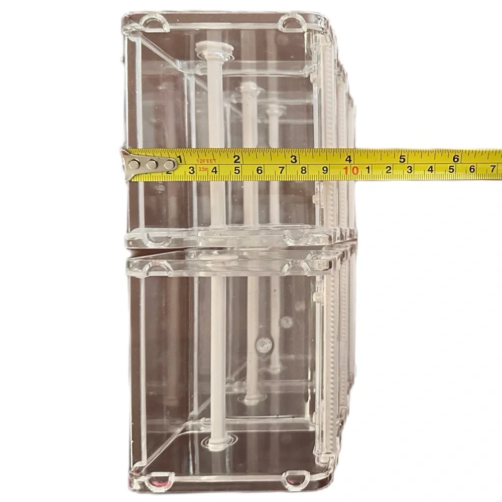 Acrylic Washi Tape Organizer Stackable Clear Desk Stackable Storage Bins